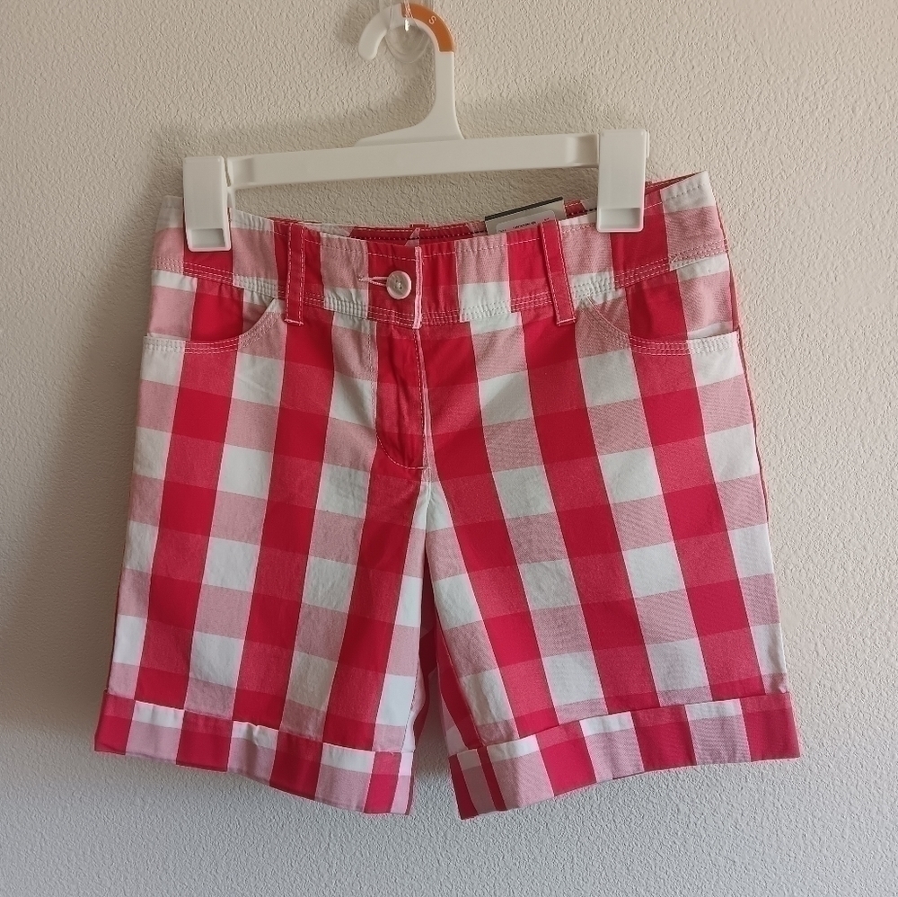 NWT Women's Tomy Hilfiger checkered shorts size 0